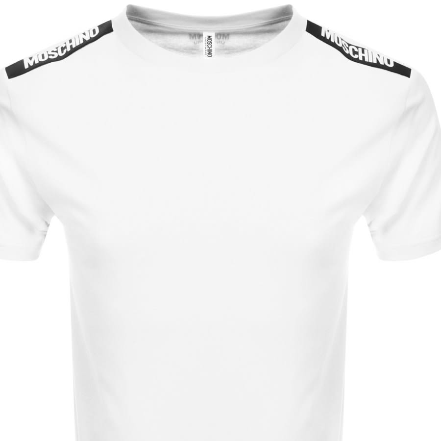 Alternative Image for ProductMoschino Taped Logo Short Sleeved T Shirt White2